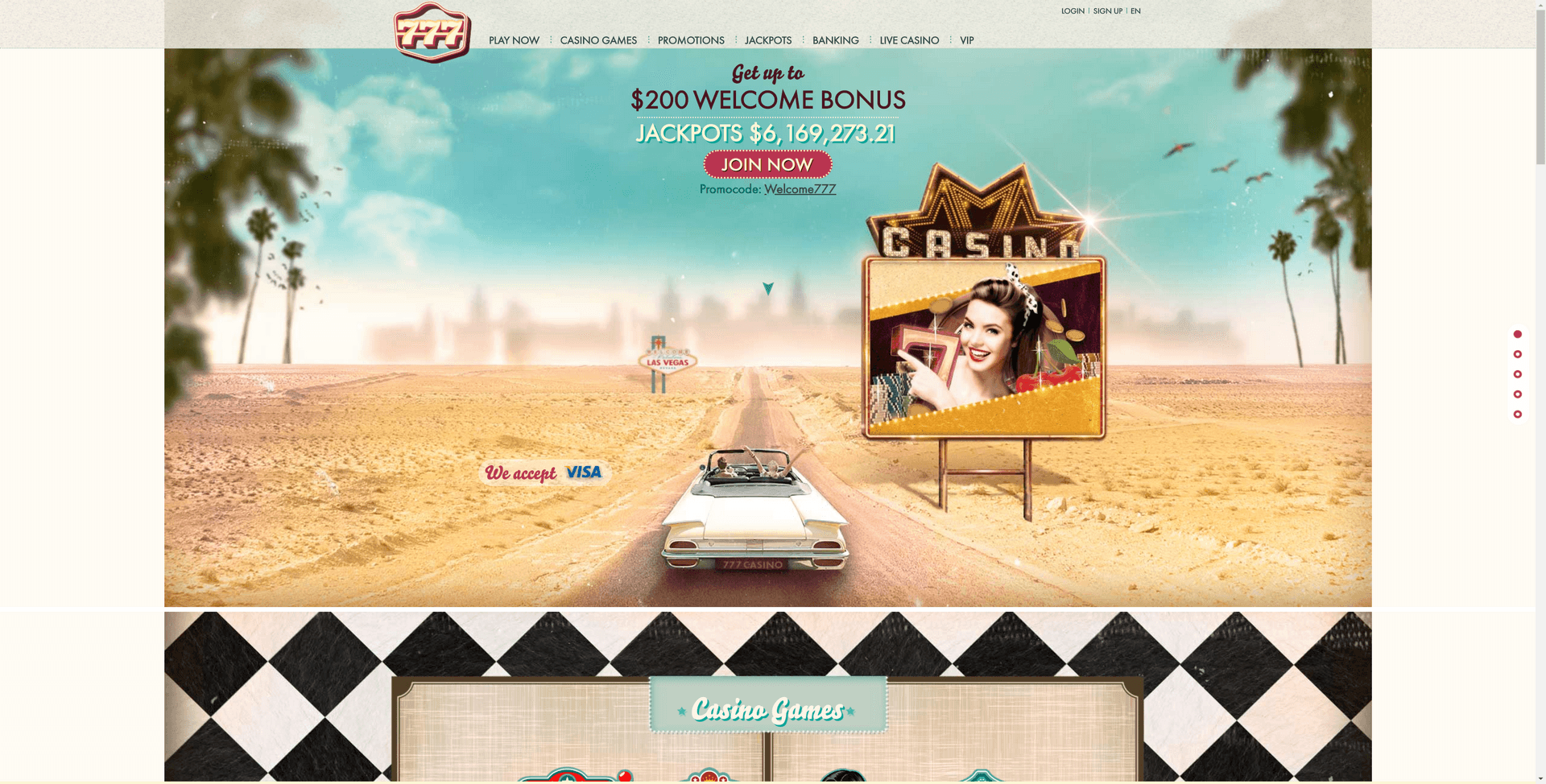777 Casino Screenshot