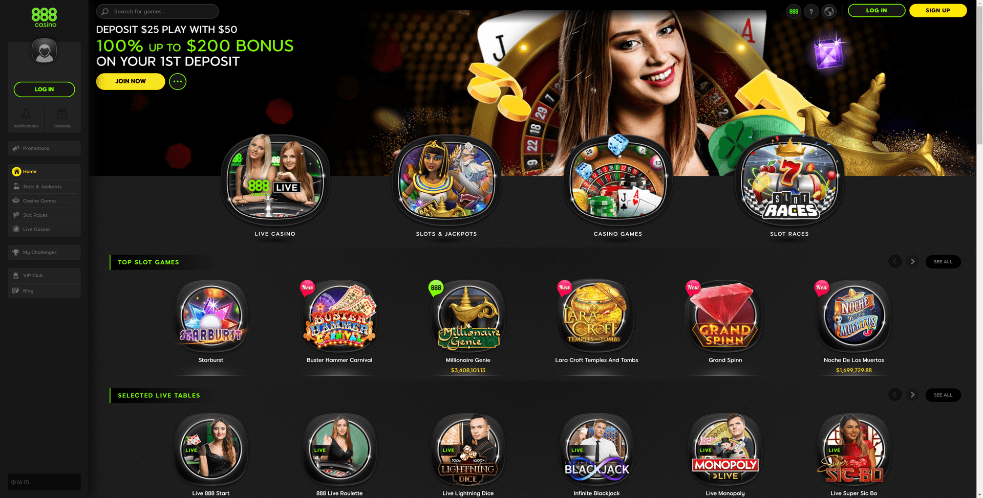 888casino Screenshot