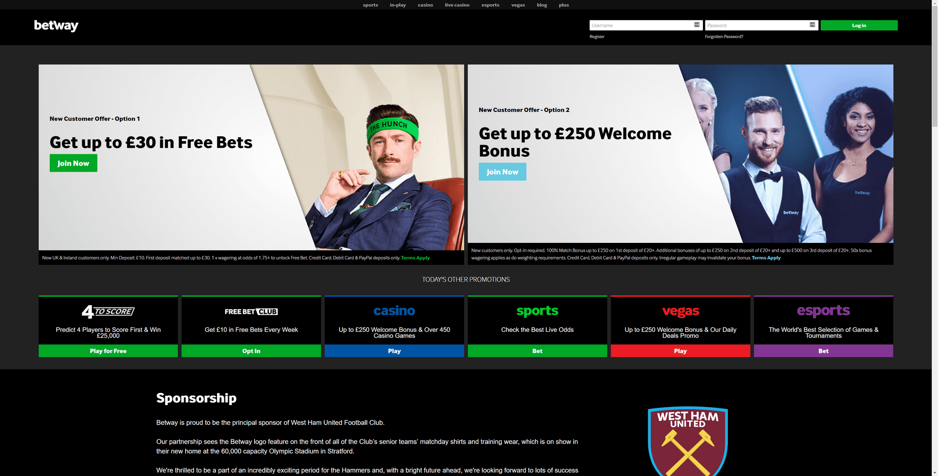Betway Screenshot