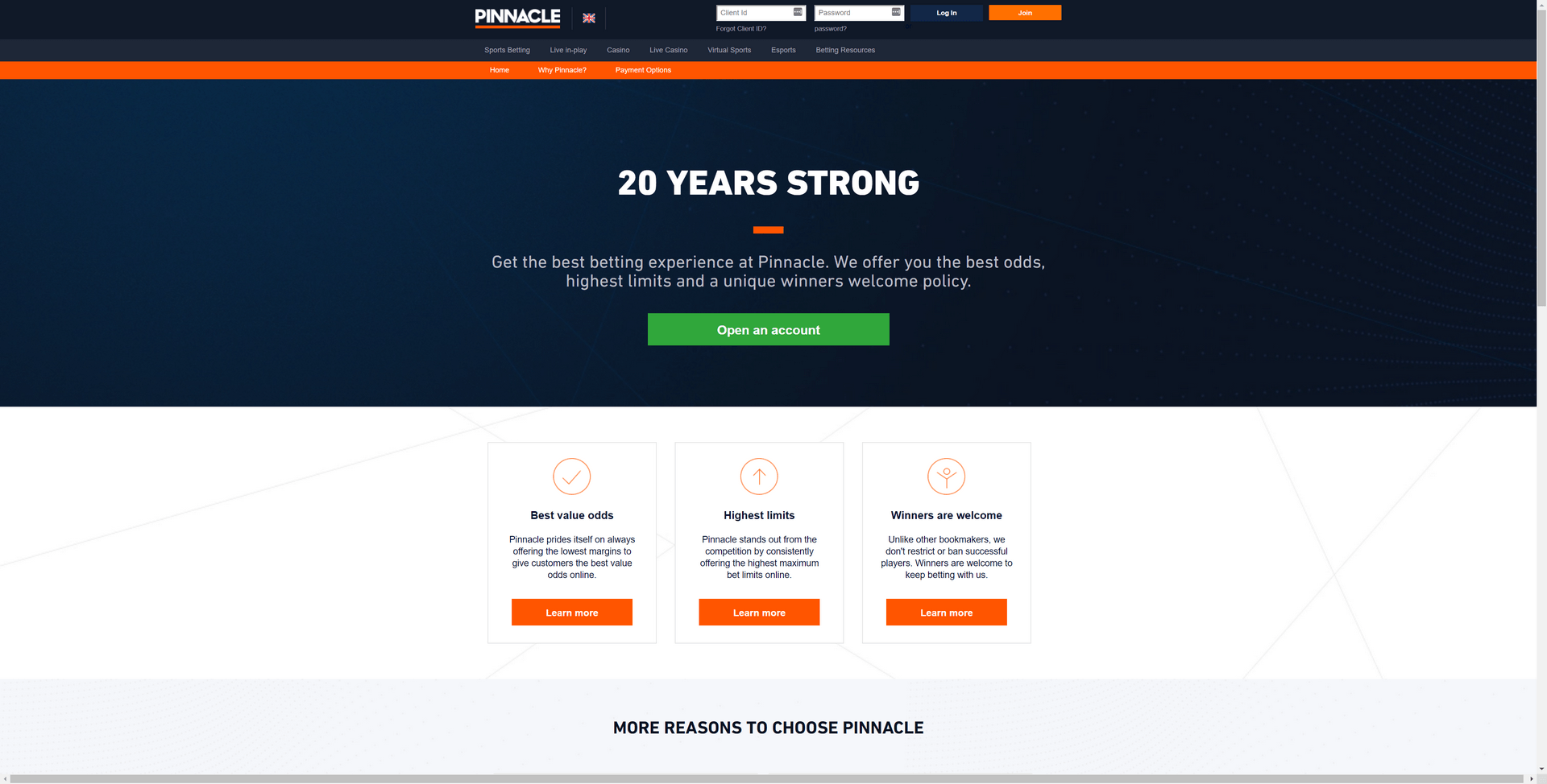 Pinnacle Screenshot