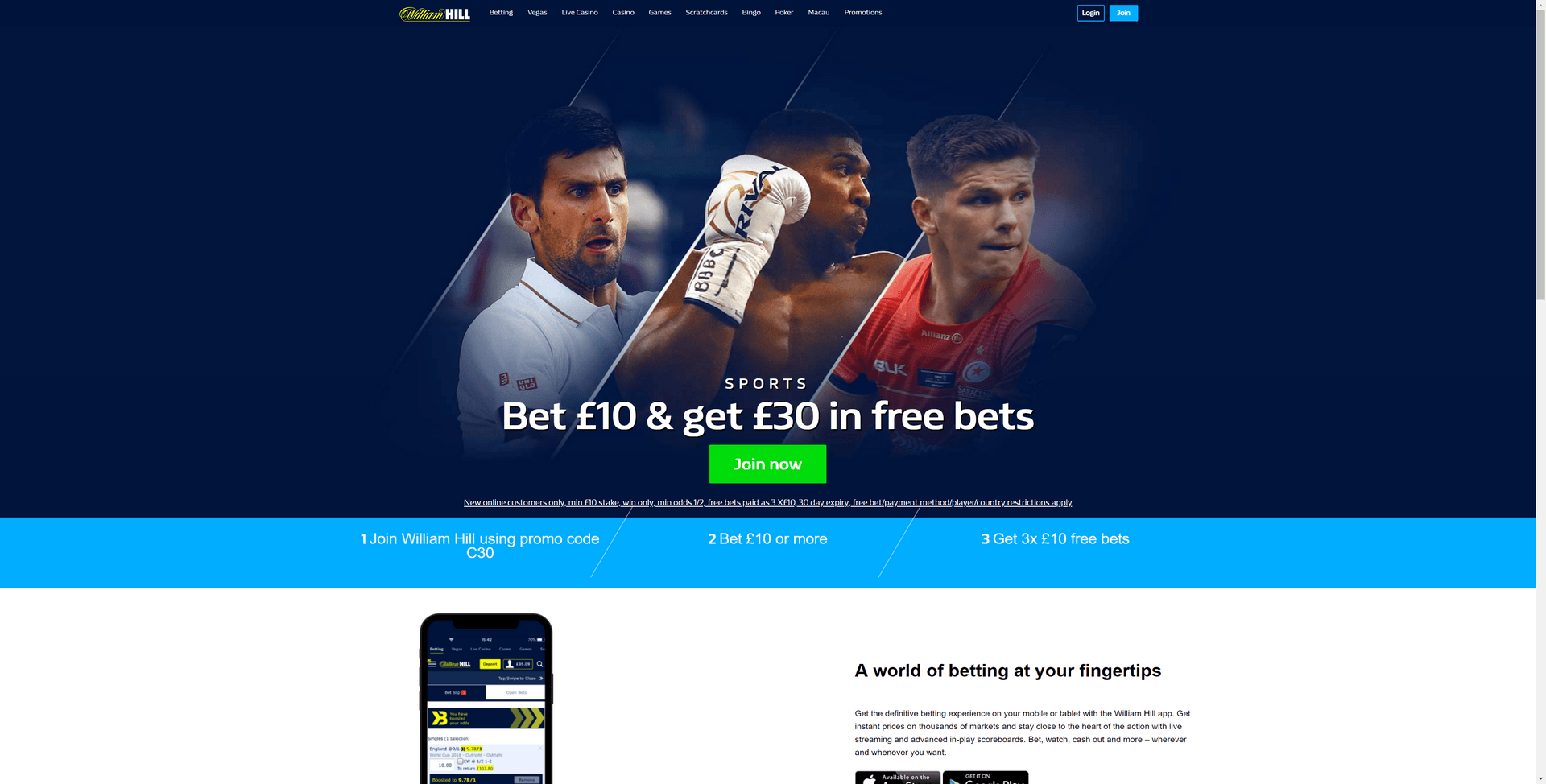 William Hill Screenshot